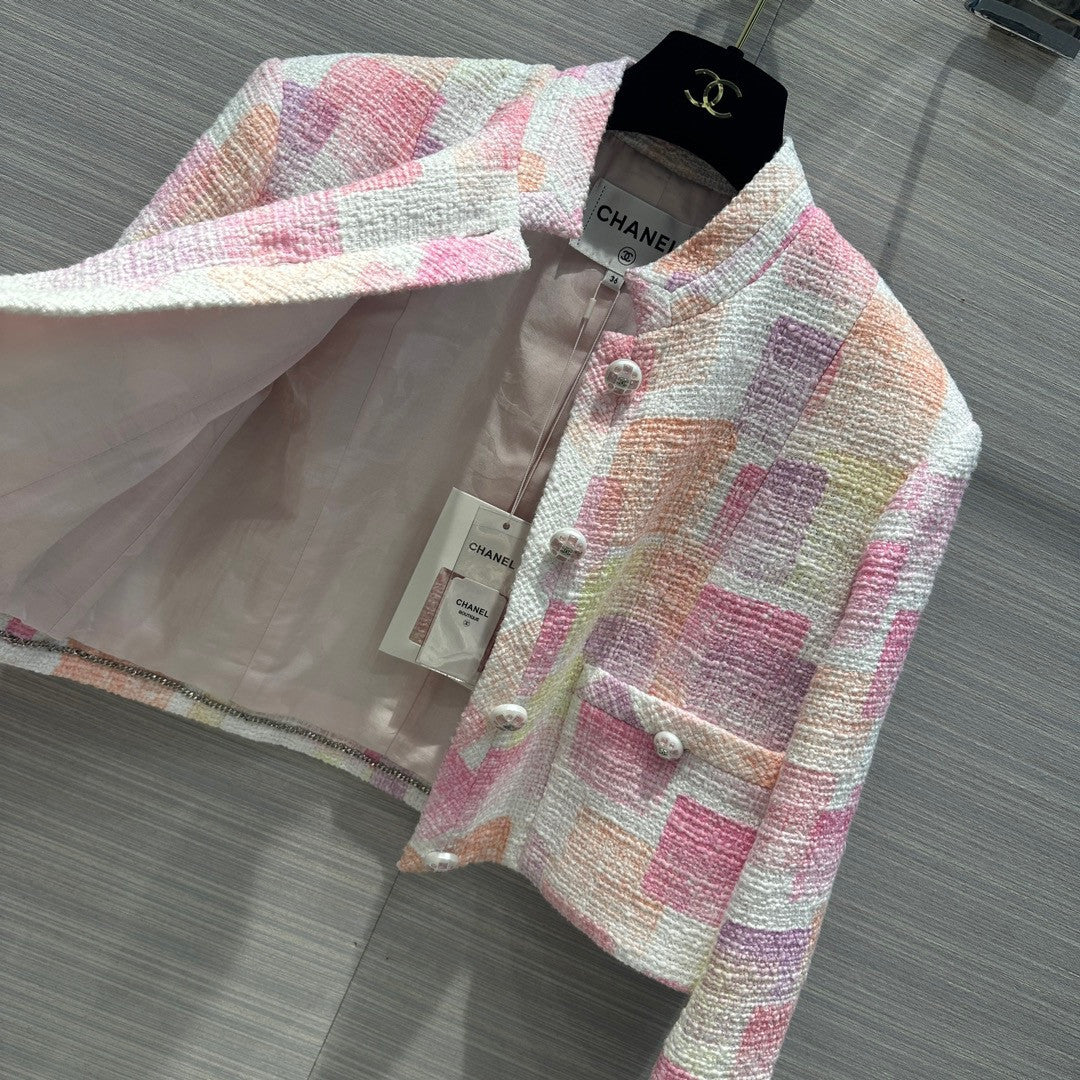 Chanel Painted Cotton Tweed Jacket 2023
