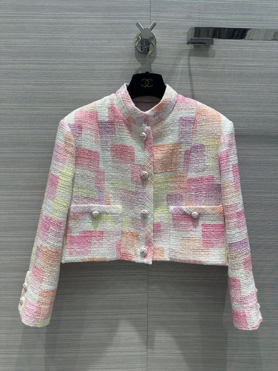 Chanel Painted Cotton Tweed Jacket 2023
