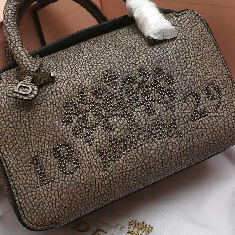 Delvaux Limited Edition Cool Box Mini Studs Brown