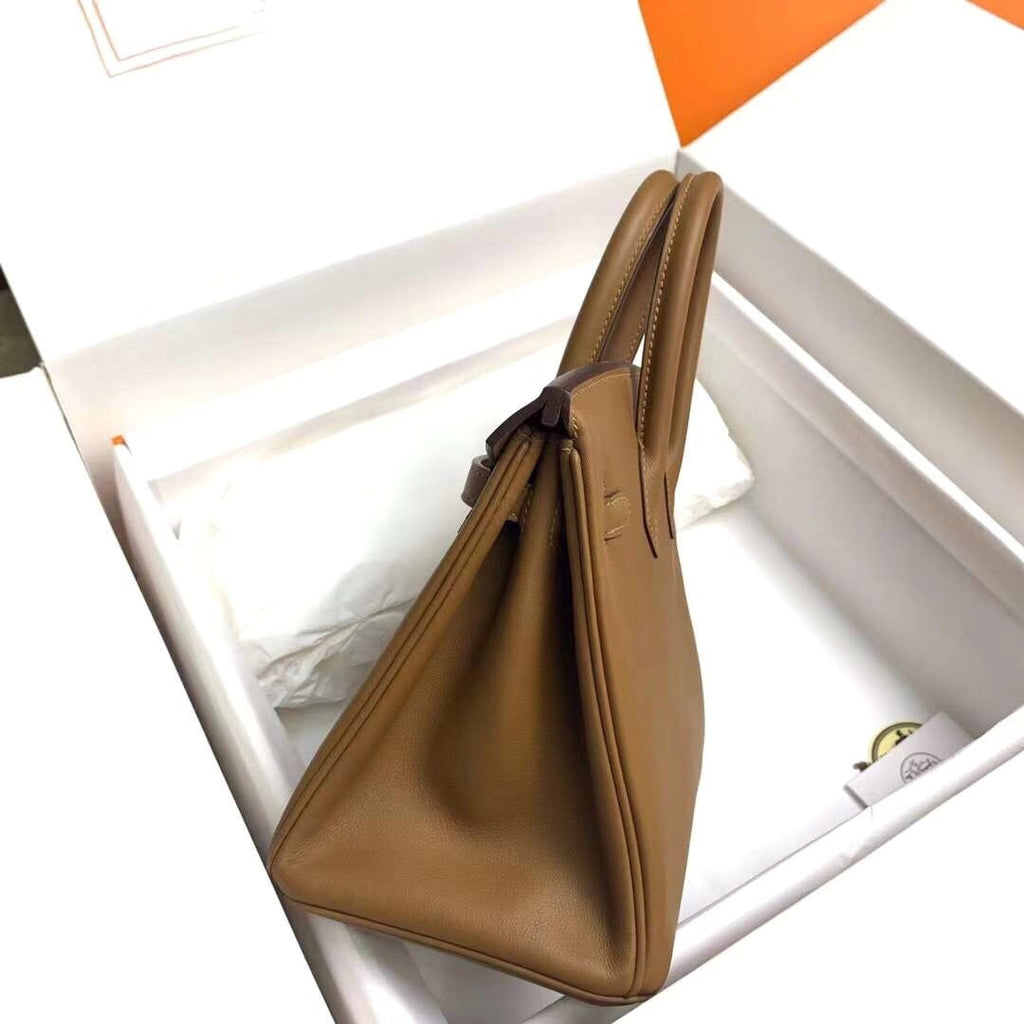 Hermes Beige de Weimer Birkin 25 cm Swift Gold Hardware
