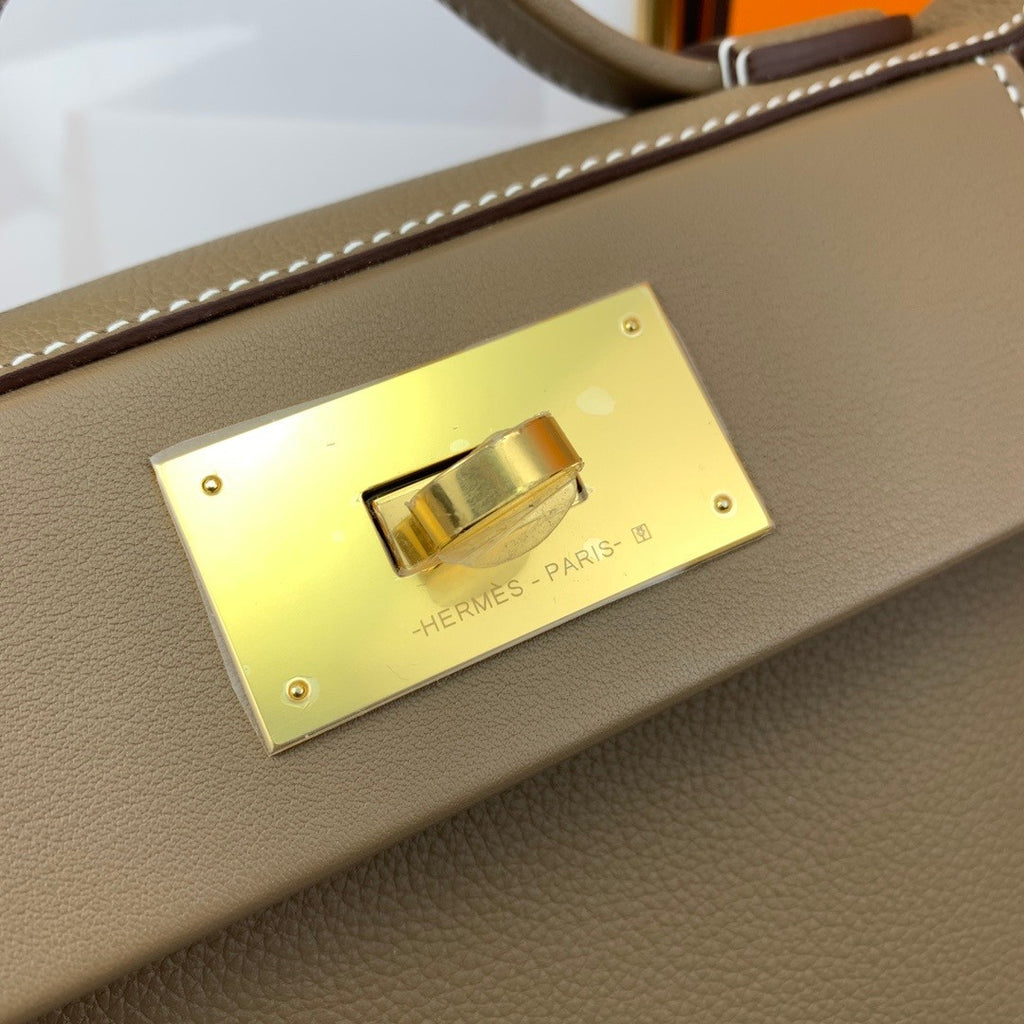 Hermès Mini 24/24 – 21 Bag Etoupe Evercolor/Swift leather