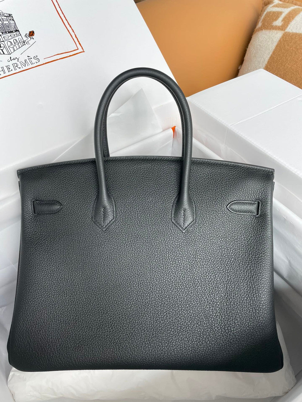 Hermès Birkin 35 Black Togo Gold Hardware