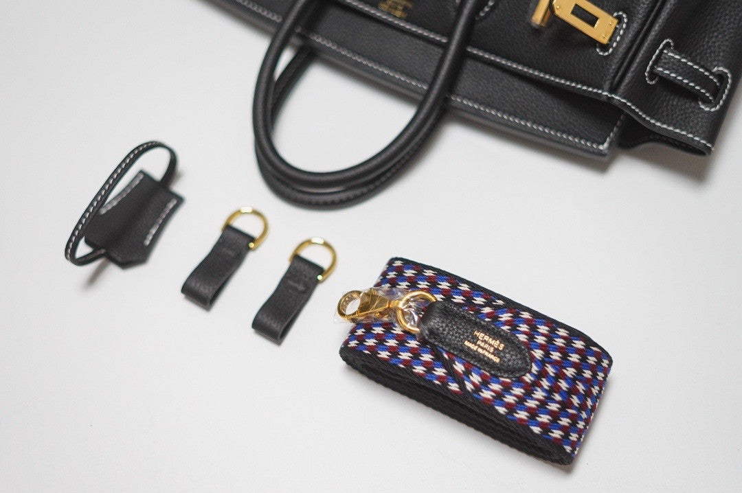 HERMES LIMITED EDITION BIRKIN 25 MISS YOU SELLIER UN POINT SUR DEUX NOIR BLACK MONSIEUR GOLD HARDWARE