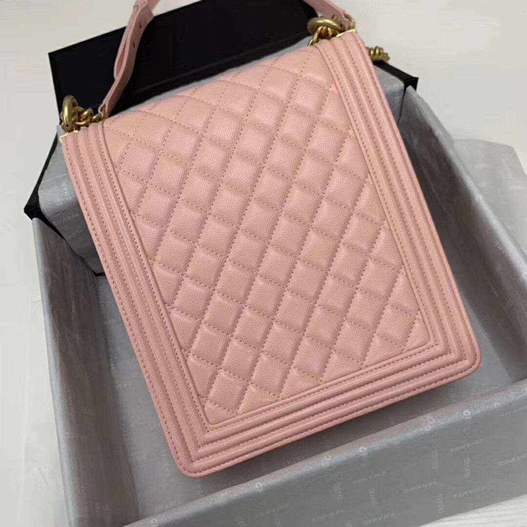 Chanel Large BOY CHANEL Handbag AS0132 Pink