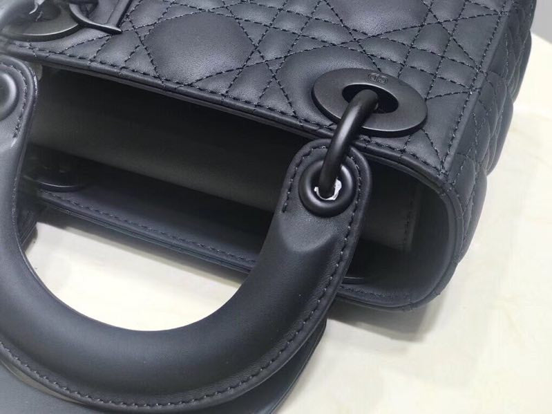 CHRISTIAN DIOR LADY DIOR MINI ULTRA-MATTE BAG