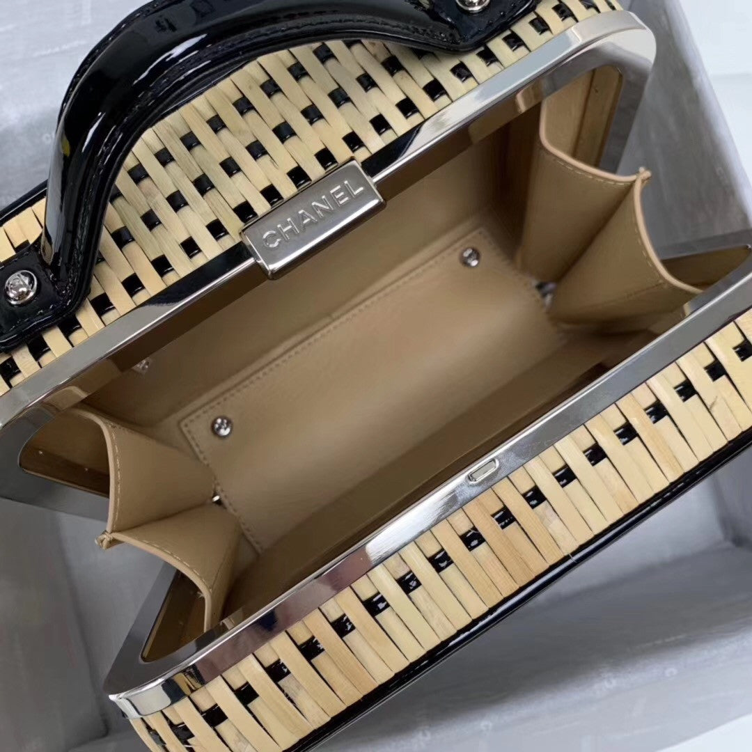 Chanel  Rattan Vanity Case