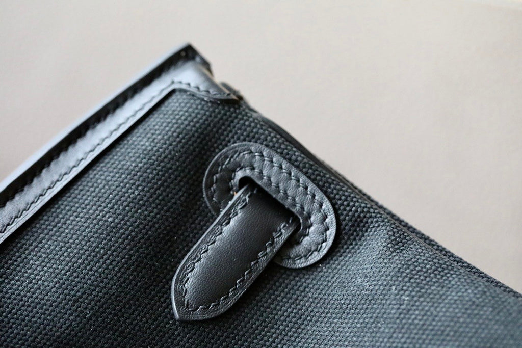 Hermes Limited Edition Cargo Birkin 35 cm Black Swift and canvas