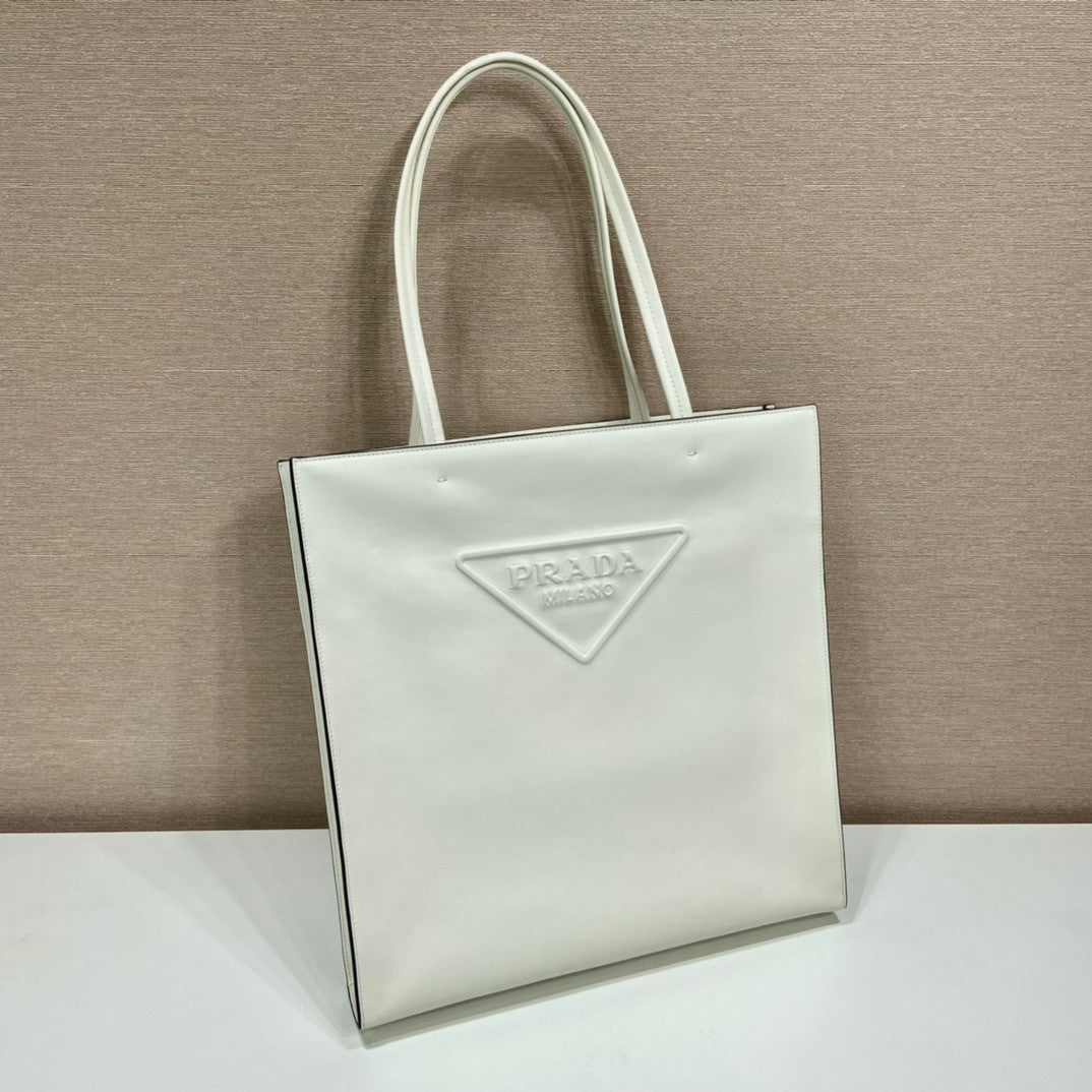 Prada Leather tote White