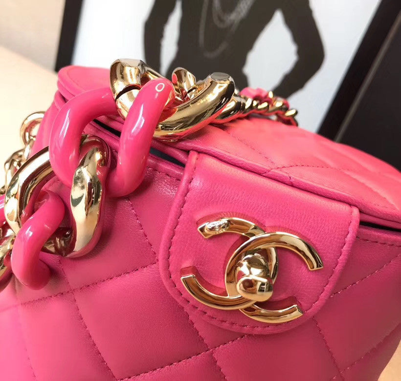 Chanel Vanity Case AS1355 Pink