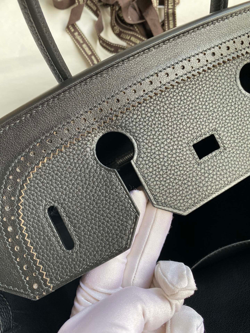 Hermes Limited Edition Black Ghillie Birkin 30cm Togo Palladium Hardware