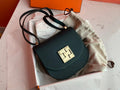 Hermes 6O Vert Cypres Mosaique au 24 - 17 bag Gold Hardware