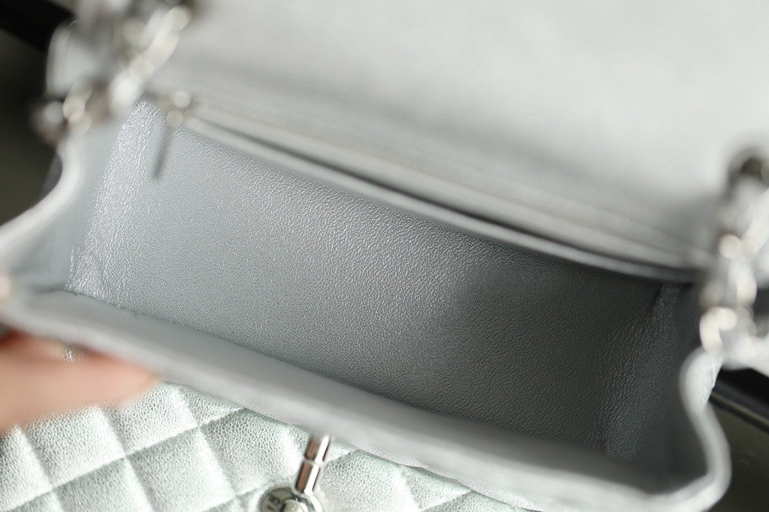 Chanel Metallic Lambskin mini flap bag