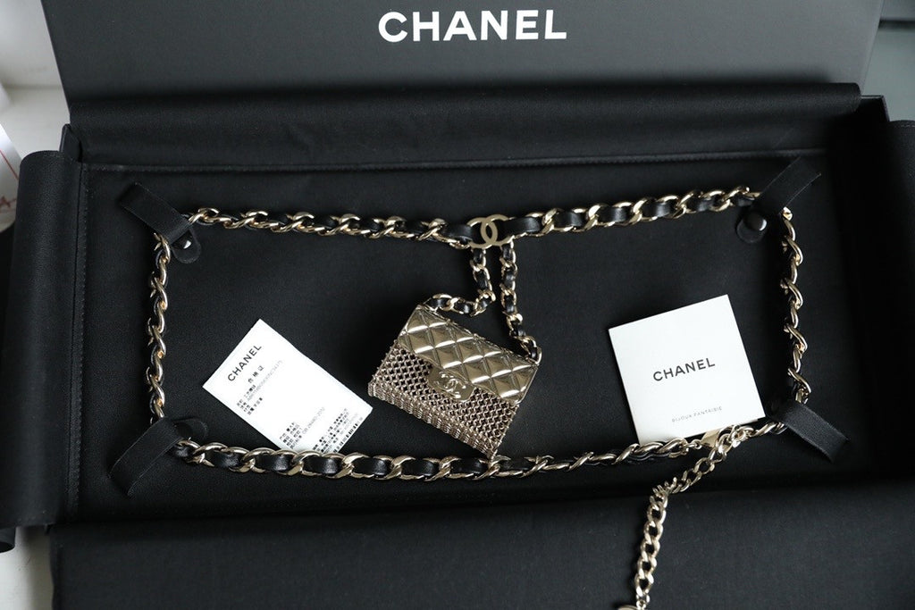 Chanel metal bag belt