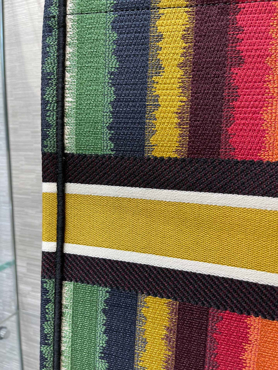 Christian Dior DIOR BOOK TOTE Multicolor D-Stripes Embroidery Reference: M1286ZRFR_M884
