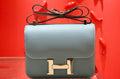 Hermes Blue Jean Constance 24 Epsom bag with palladium Hardwares