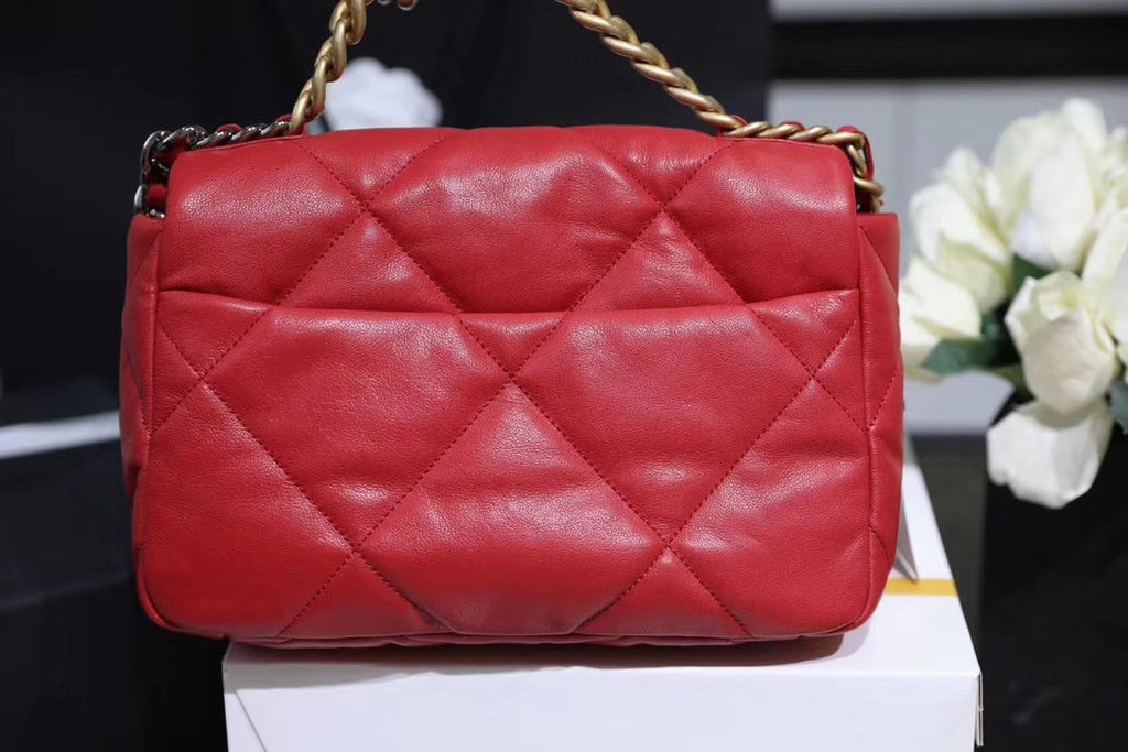 CHANEL 19 Flap Bag  Red