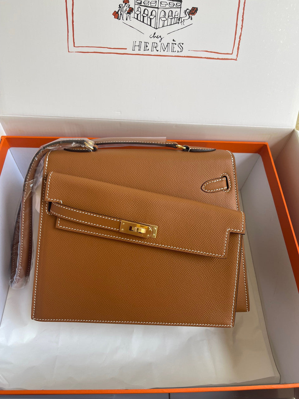 Hermes Kelly Sellier 20 en Desordre Gold