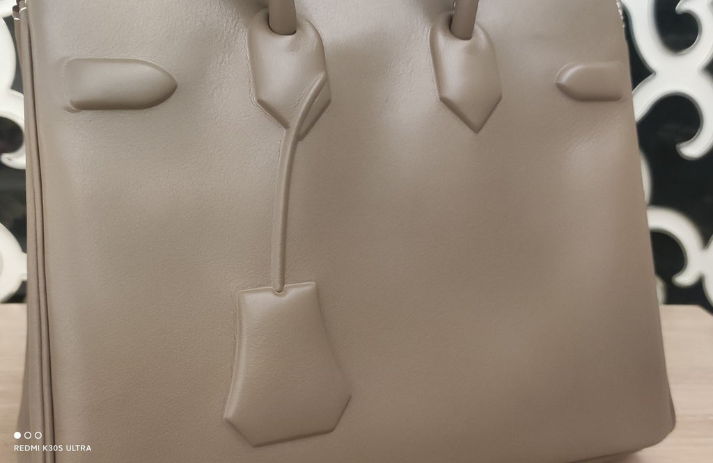 Hermes Shadow Birkin 25 Bag Etoupe Swift Limited Edition