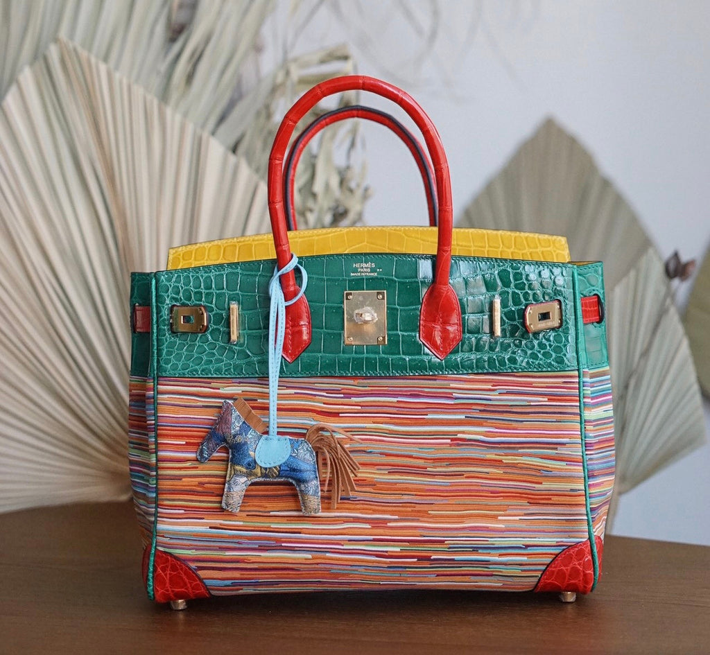 Hermes Niloticus Crocodile  Vibrato Leather BIRKIN 25CM Multiple color I