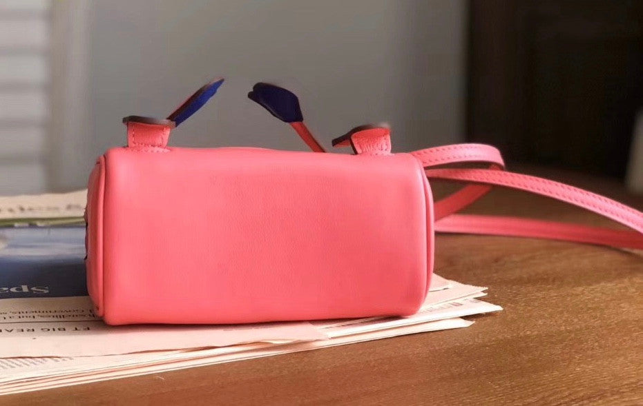 Hermes Quelle Idole Kelly Doll Bag Pink Swift Palladium Hardware