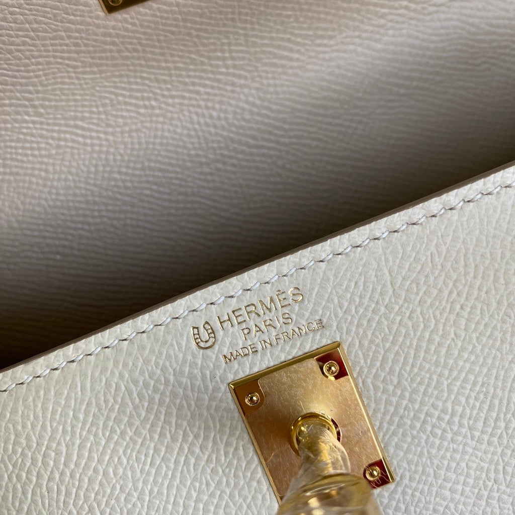 Hermes Special Order Craie/ S2 Trench Kelly 25 cm Epsom Gold  Hardware