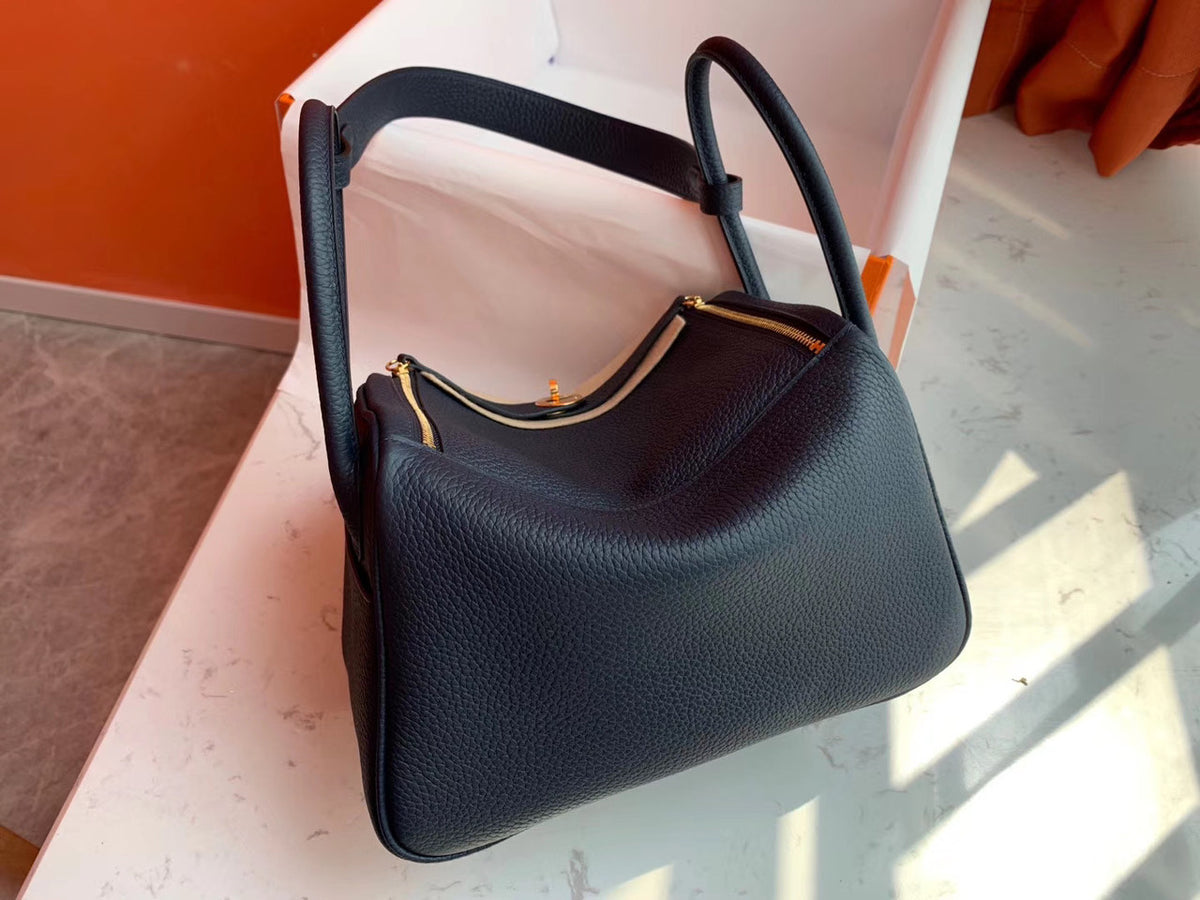 Hermes 2Z Bleu Nuit Lindy 26 Veau Taurillon Clemence Gold Hardware