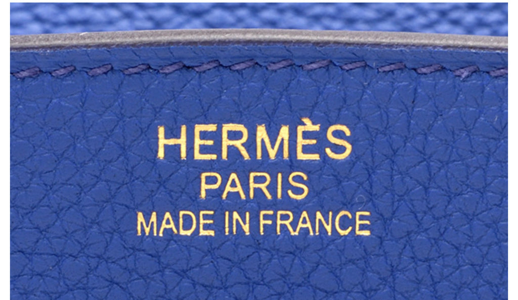 Hermès Birkin 30 cm Blue France Togo Leather Gold Hardware