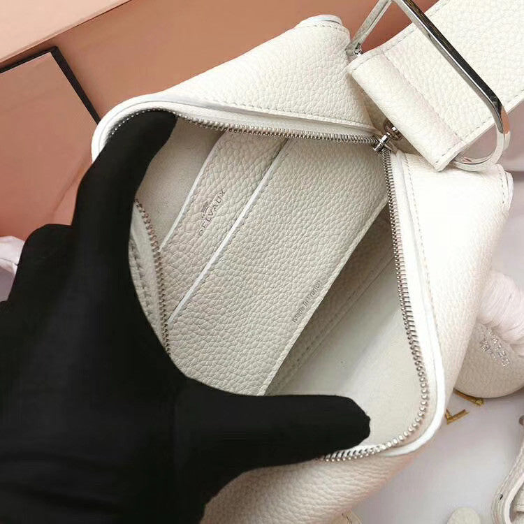 Delvaux  Limited Edition Cool Box Mini Studs White