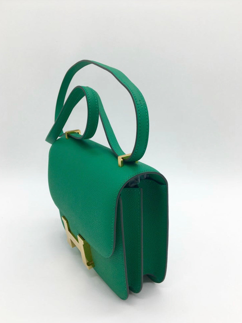 Hermes Vert Vértigo Constance Epsom leather 18cm Gold Hardware