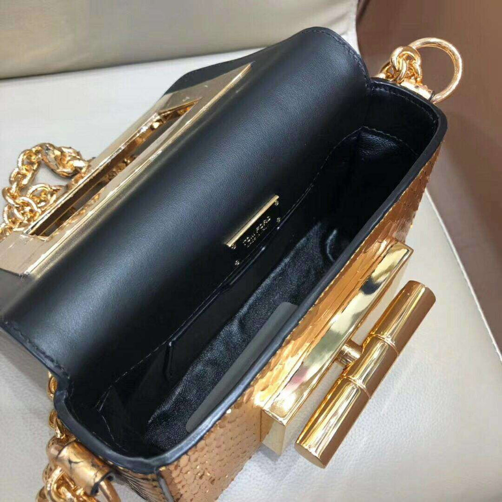 Tom Ford PYTHON MEDIUM CHAIN NATALIA ROSE GOLD