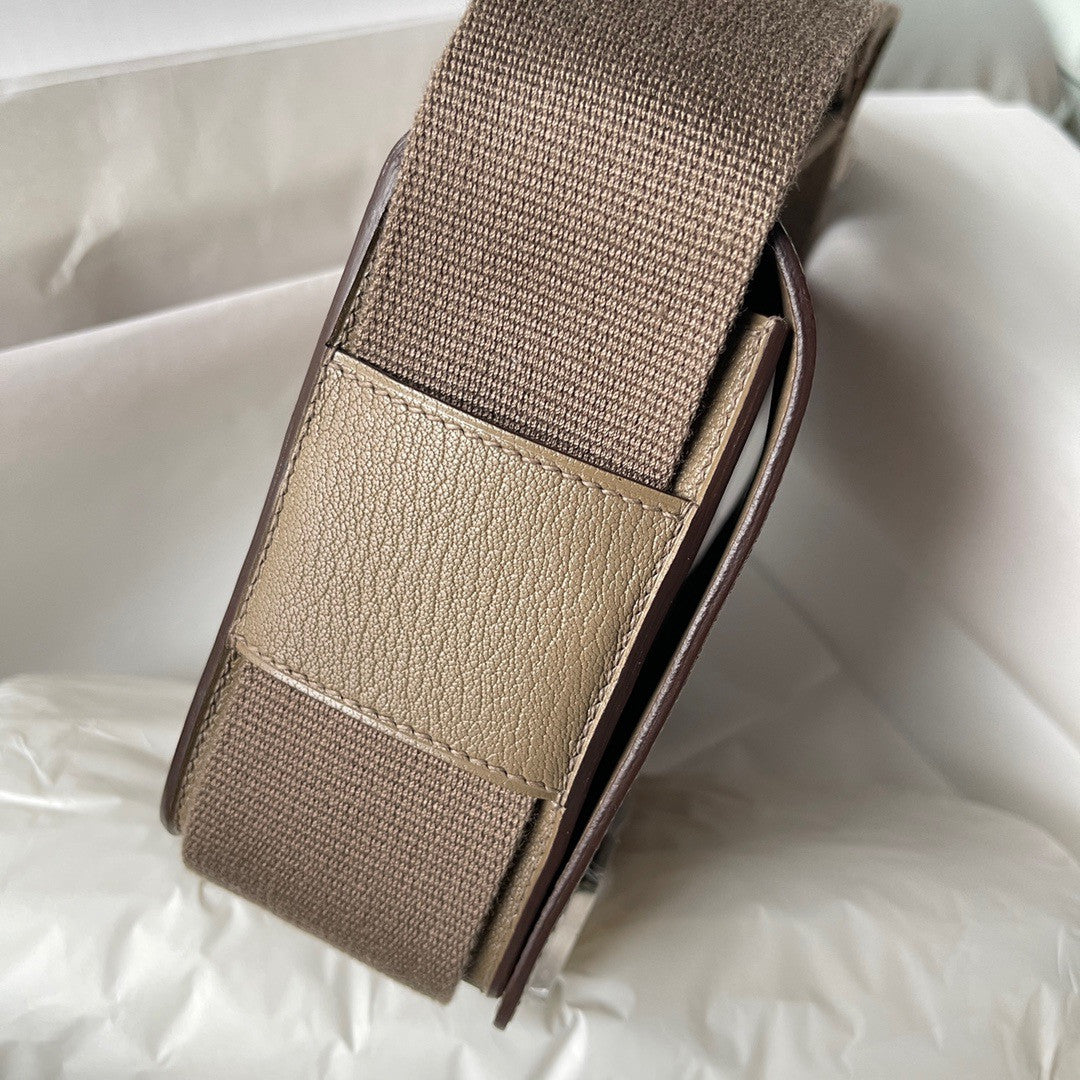 Hermès Geta Etoupe Chevre Palladium Hardware