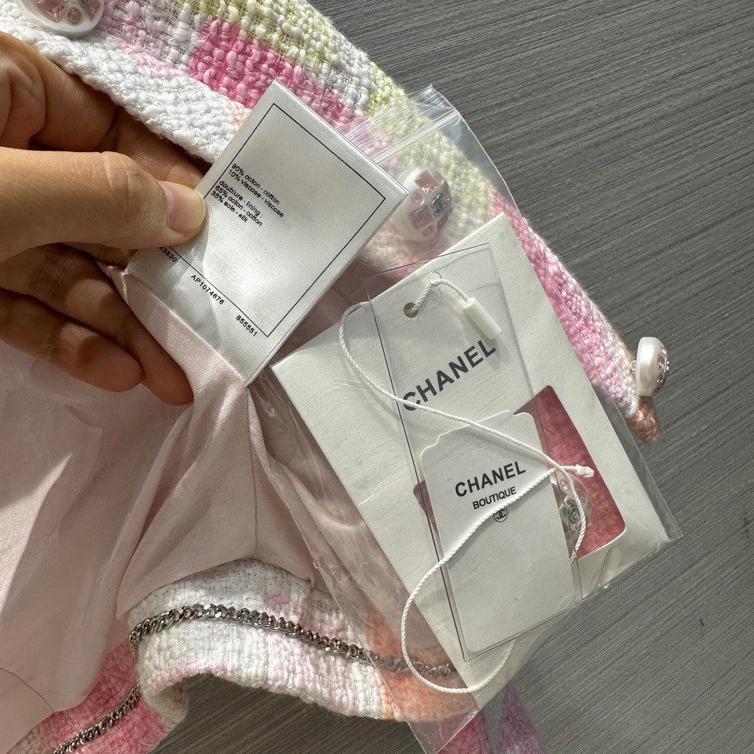 Chanel Painted Cotton Tweed Jacket 2023