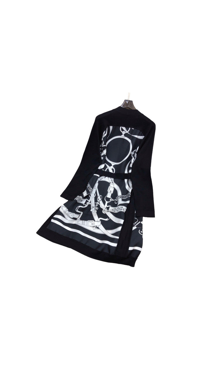 Hermes Promenade du Matin Remix" long twillaine cardigan