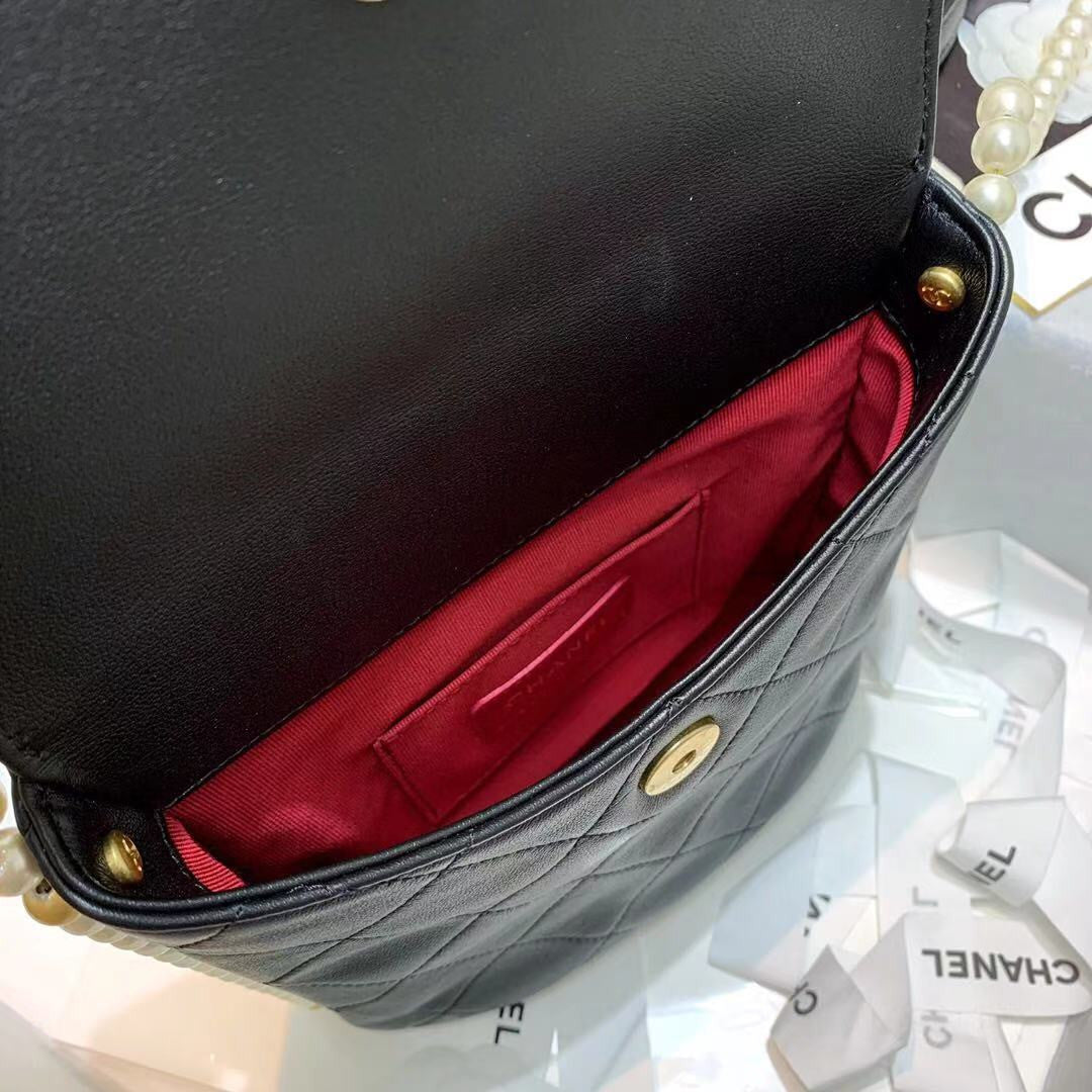 Chanel small pearl hobo bag