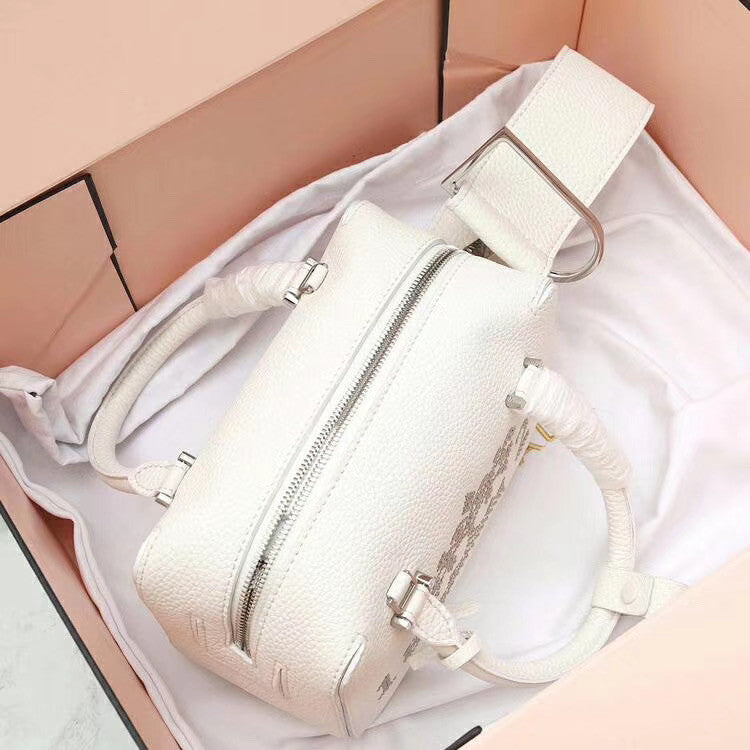 Delvaux  Limited Edition Cool Box Mini Studs White