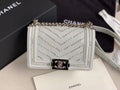 Chanel Small BOY CHANEL Handbag with pearl