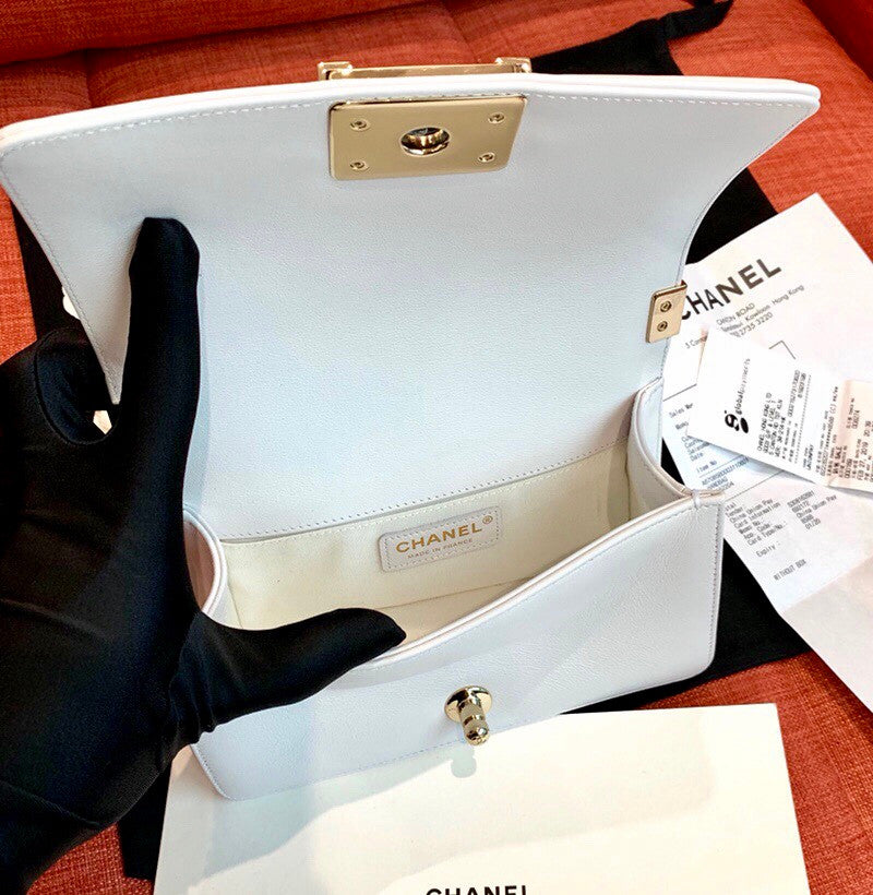 Chanel Small BOY CHANEL Handbag with Embroidered Calfskin