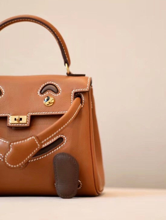 Hermes Quelle Idole Kelly Doll Bag Gold Swift Gold Hardware
