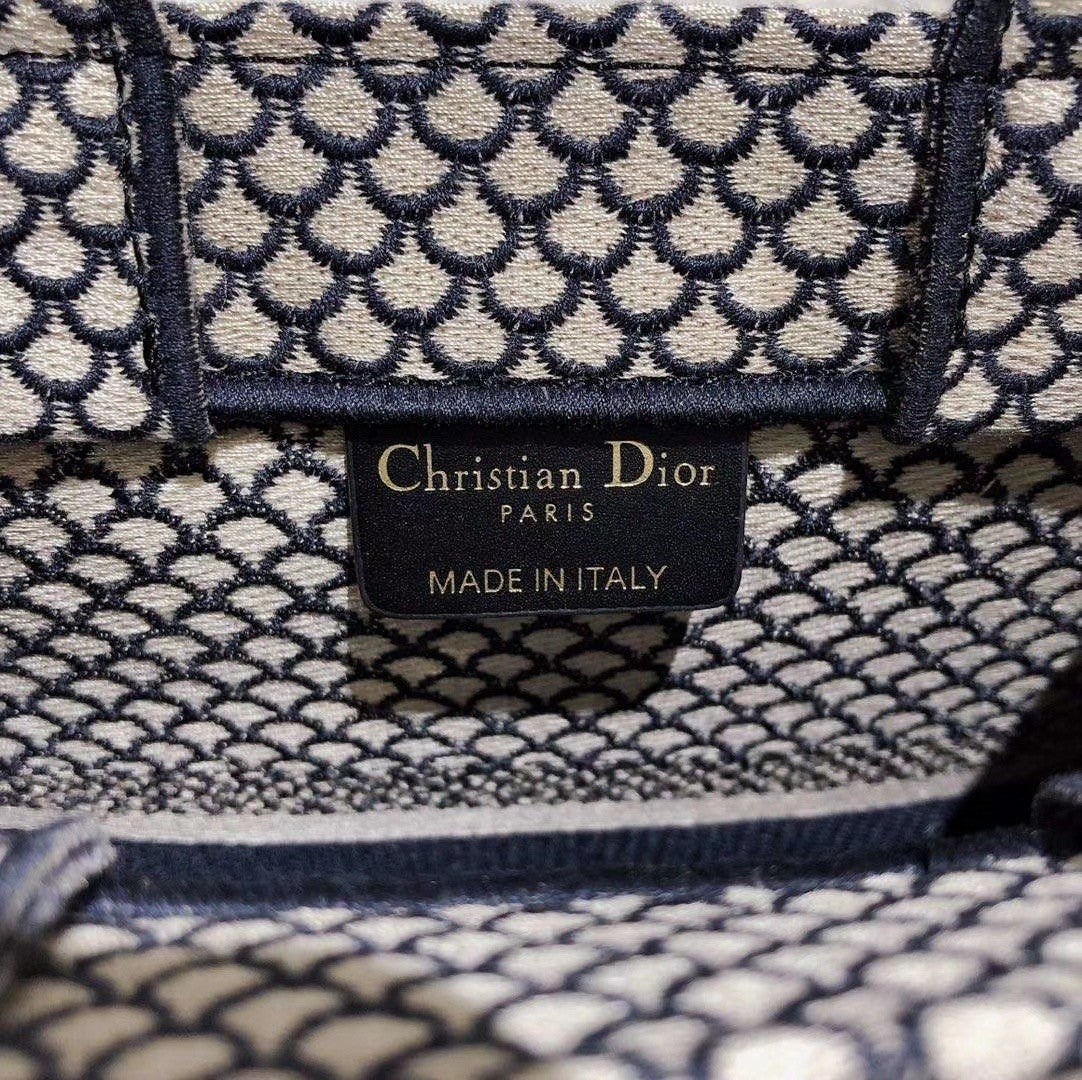 Christian Dior MULTICOLOR TAROT SOLEIL EMBROIDERED VERTICAL DIOR BOOK TOTE 18