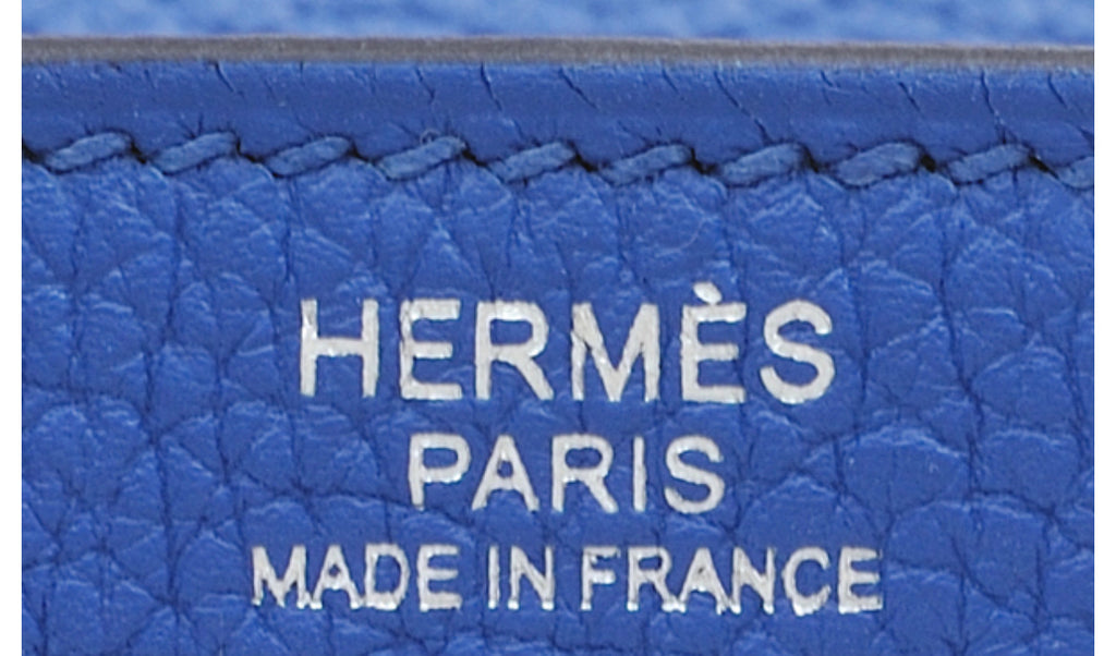 Hermès Birkin 30 cm Blue France Togo Leather Palladium Hardware