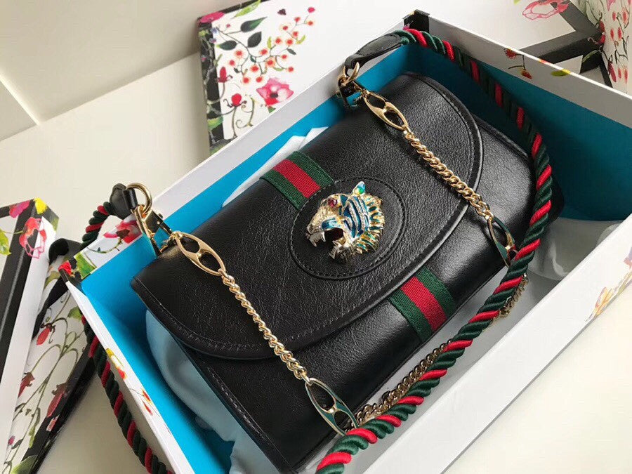 Gucci Rajah medium shoulder bag  Black