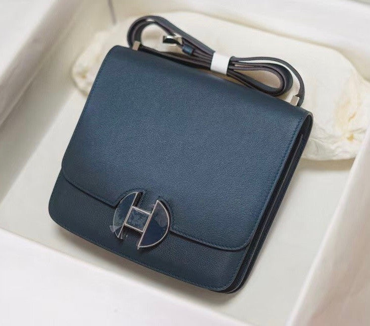 Hermes 2002 Bag  Blue Colvert