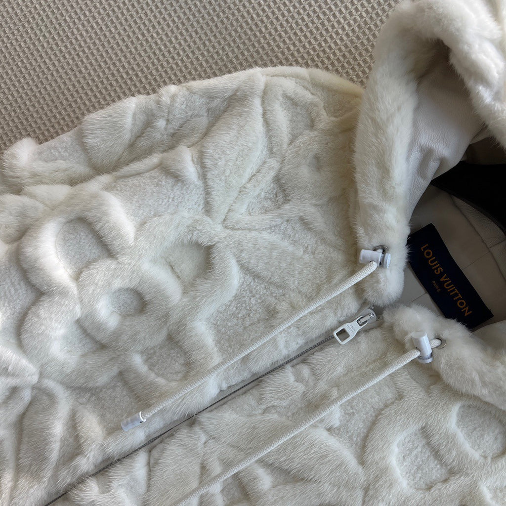 Louis Vuitton Limited Edition 1AAI0L MINK HOODY (18 only worldwide)