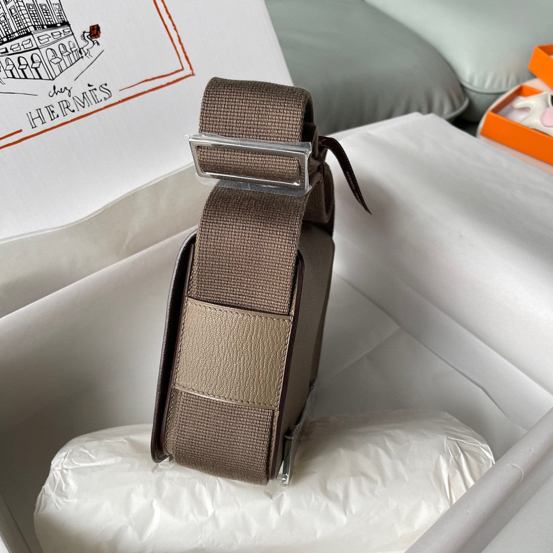 Hermès Geta Etoupe Chevre Palladium Hardware