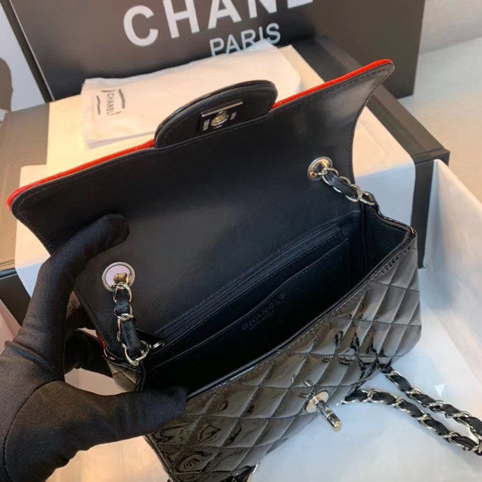 Chanel Patent Classic Handbag