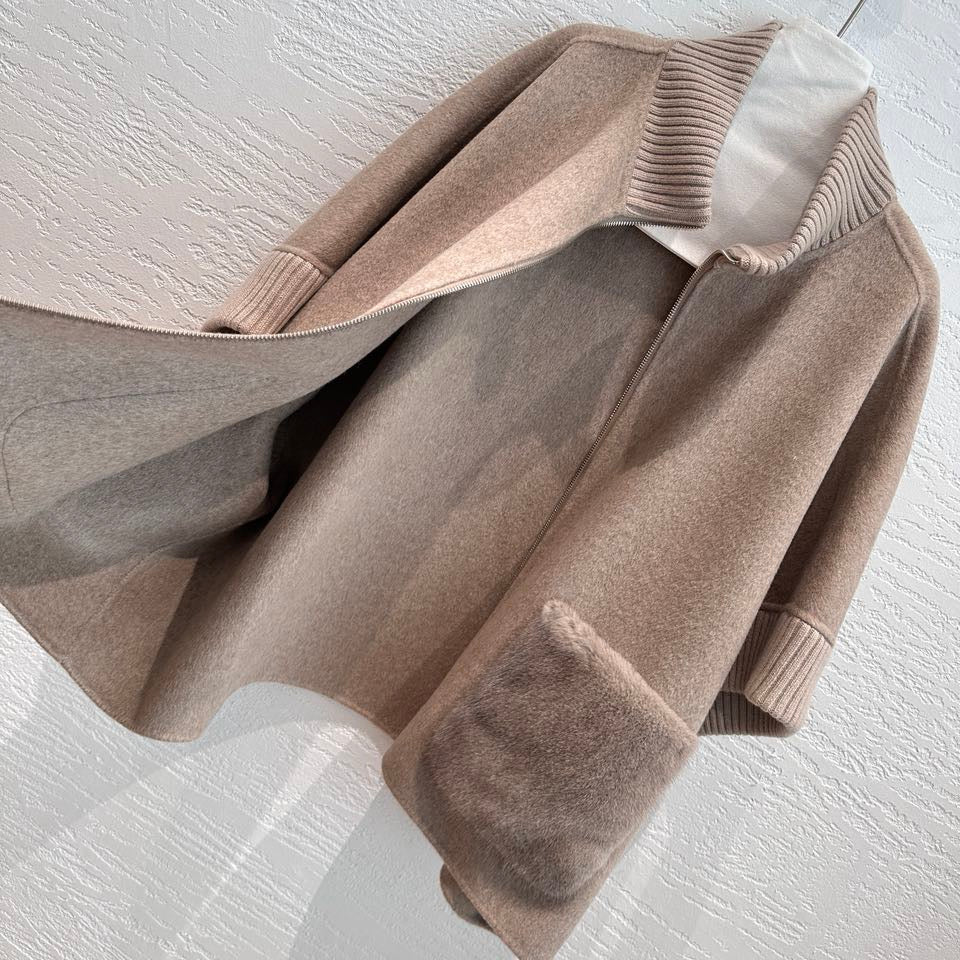 Loro Piana Mink Fur Cape Coat — Copenhagen Purple Label — Fall/Winter 2026-2027 Loro Piana