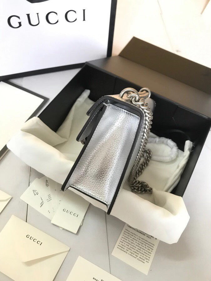 Gucci Silver Dionysus small shoulder bag