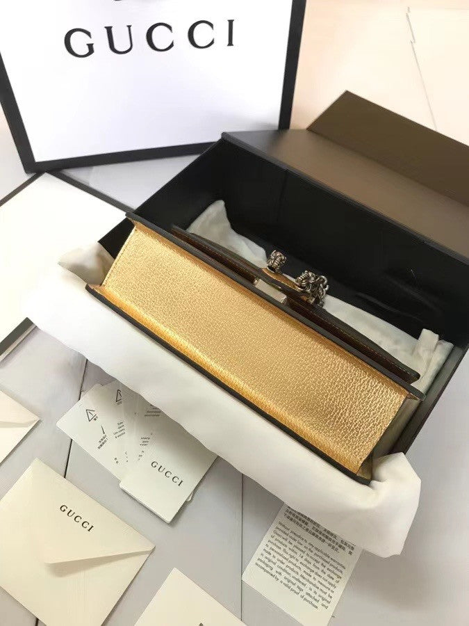 Gucci Gold Dionysus small shoulder bag
