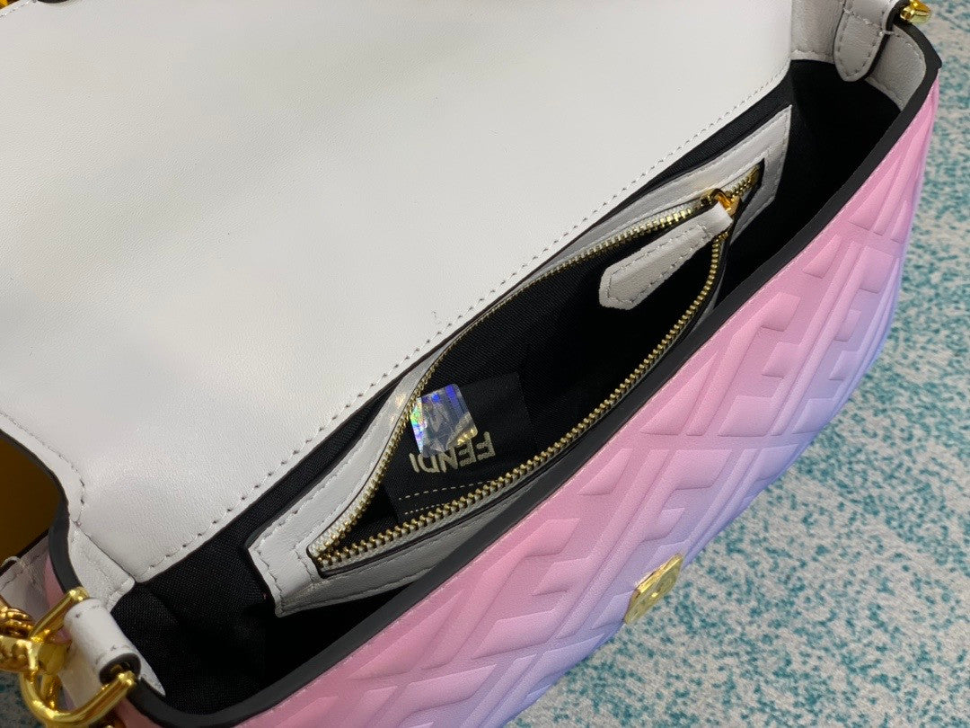 Fendi BAGUETTE Graduated color nappa leather bag