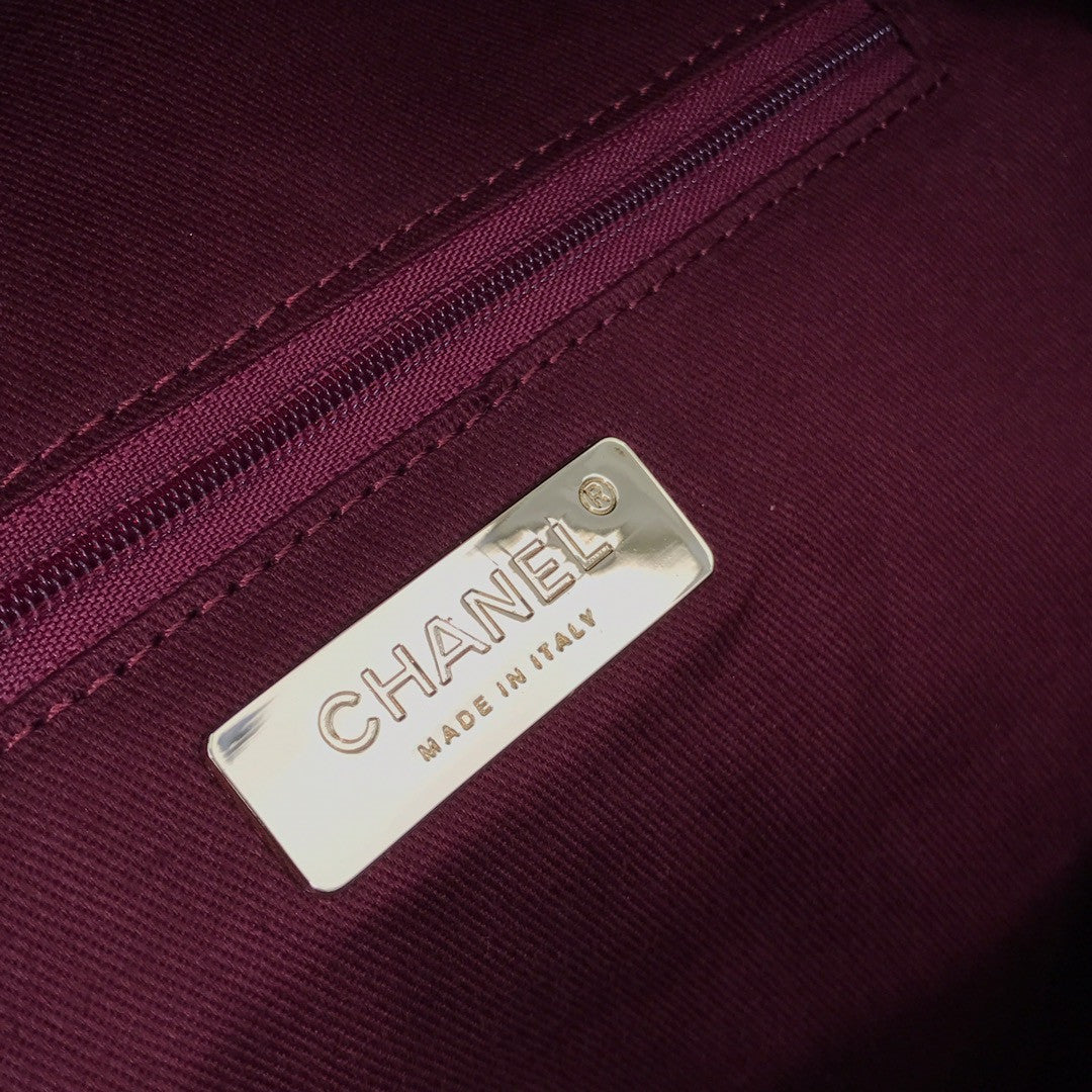 CHANEL Limited Edition Backpack Calfskin, Cotton & Gold-Tone Metal 29 Rue Cambon